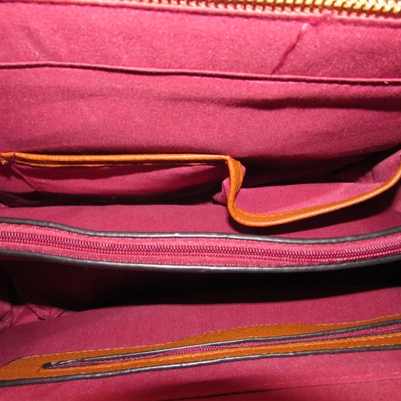 Dasein Vegan Leather Large Satchel Style Bag - Gorgeous! - Picture 6 of 9